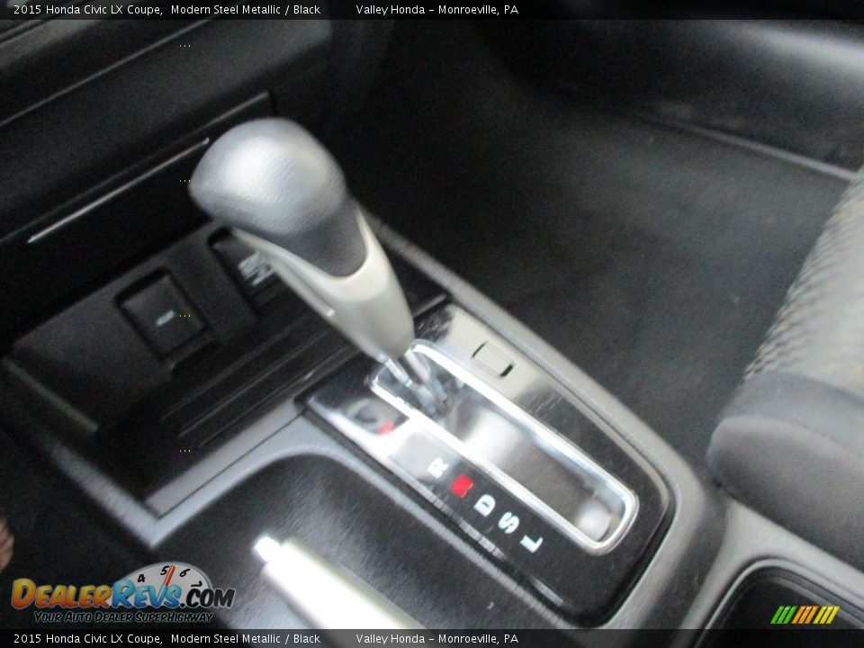 2015 Honda Civic LX Coupe Modern Steel Metallic / Black Photo #14