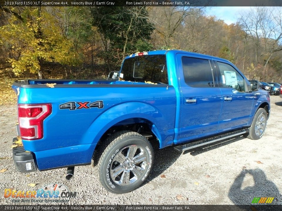2019 Ford F150 XLT SuperCrew 4x4 Velocity Blue / Earth Gray Photo #2