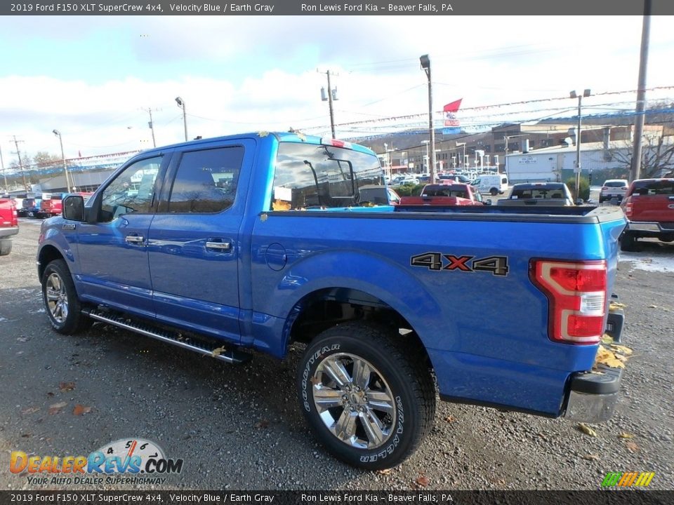 2019 Ford F150 XLT SuperCrew 4x4 Velocity Blue / Earth Gray Photo #4