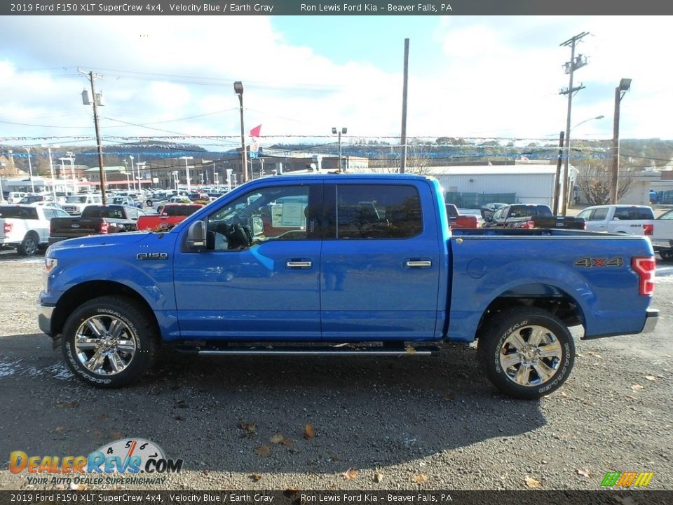 2019 Ford F150 XLT SuperCrew 4x4 Velocity Blue / Earth Gray Photo #5