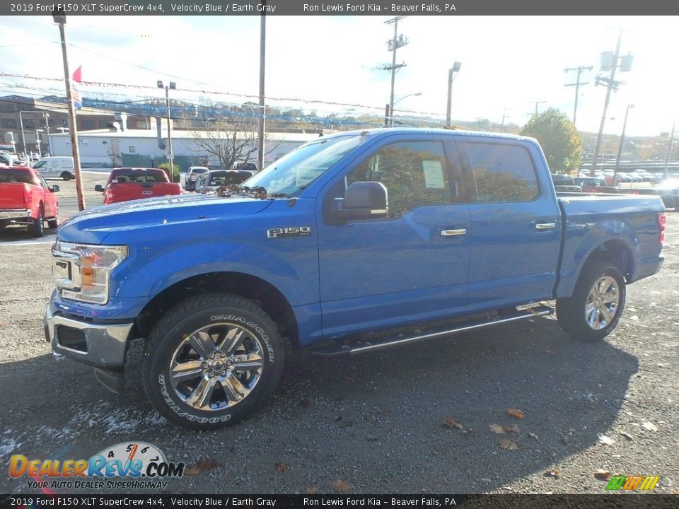 2019 Ford F150 XLT SuperCrew 4x4 Velocity Blue / Earth Gray Photo #6