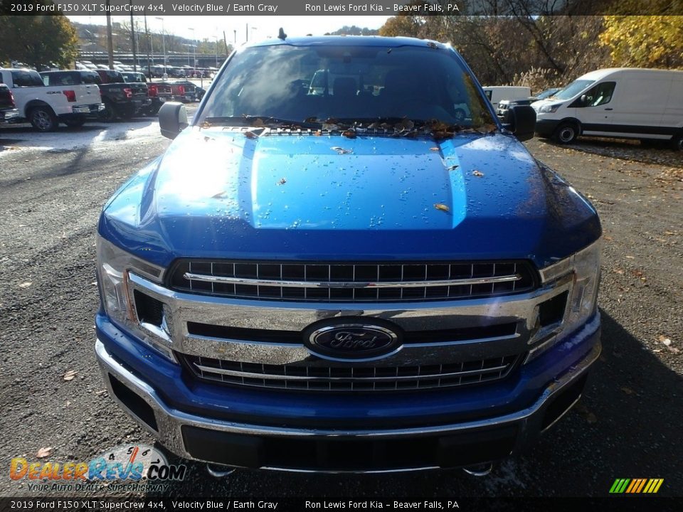 2019 Ford F150 XLT SuperCrew 4x4 Velocity Blue / Earth Gray Photo #7