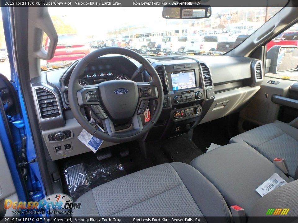 2019 Ford F150 XLT SuperCrew 4x4 Velocity Blue / Earth Gray Photo #14