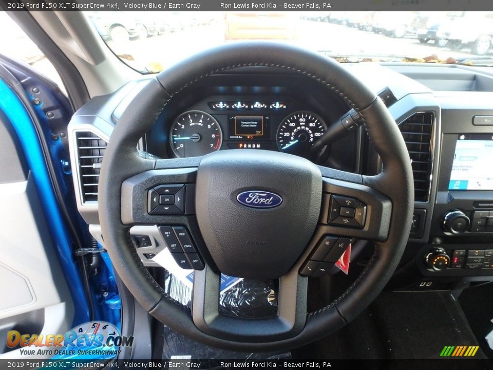 2019 Ford F150 XLT SuperCrew 4x4 Velocity Blue / Earth Gray Photo #16