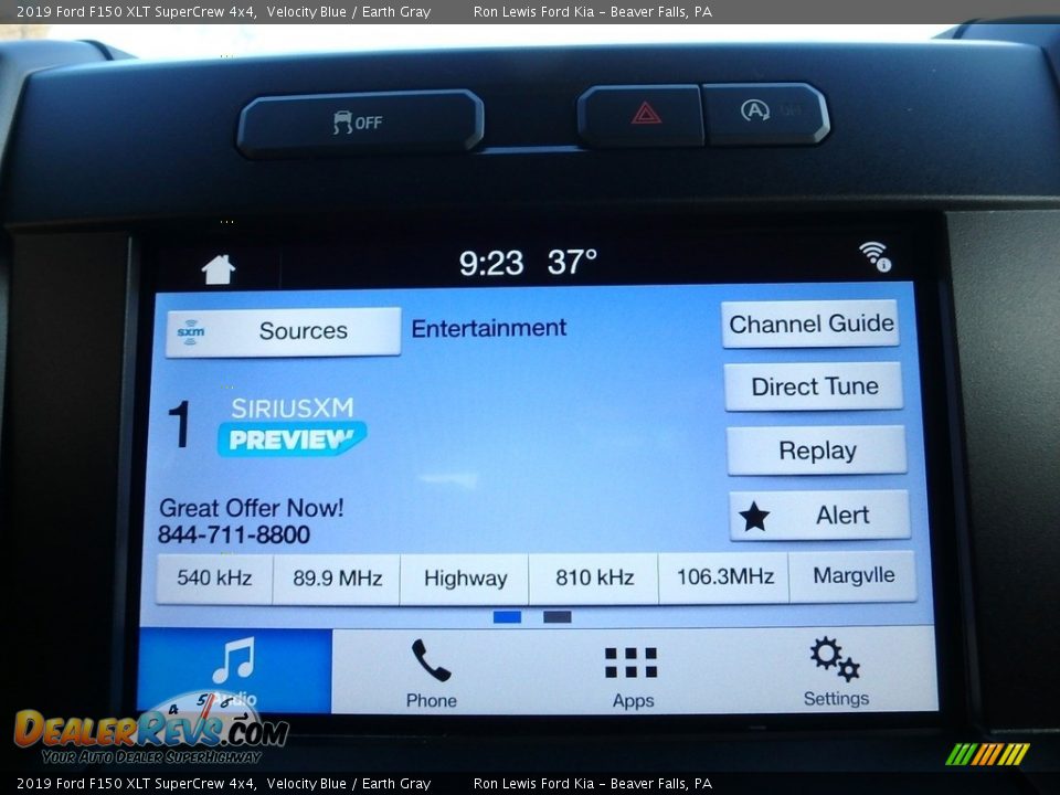 2019 Ford F150 XLT SuperCrew 4x4 Velocity Blue / Earth Gray Photo #19