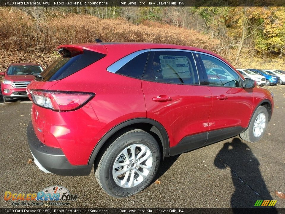 2020 Ford Escape SE 4WD Rapid Red Metallic / Sandstone Photo #2