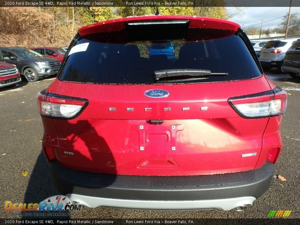 2020 Ford Escape SE 4WD Rapid Red Metallic / Sandstone Photo #3