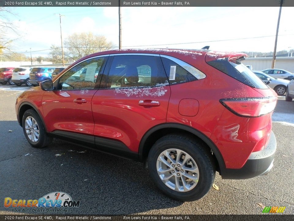 2020 Ford Escape SE 4WD Rapid Red Metallic / Sandstone Photo #5