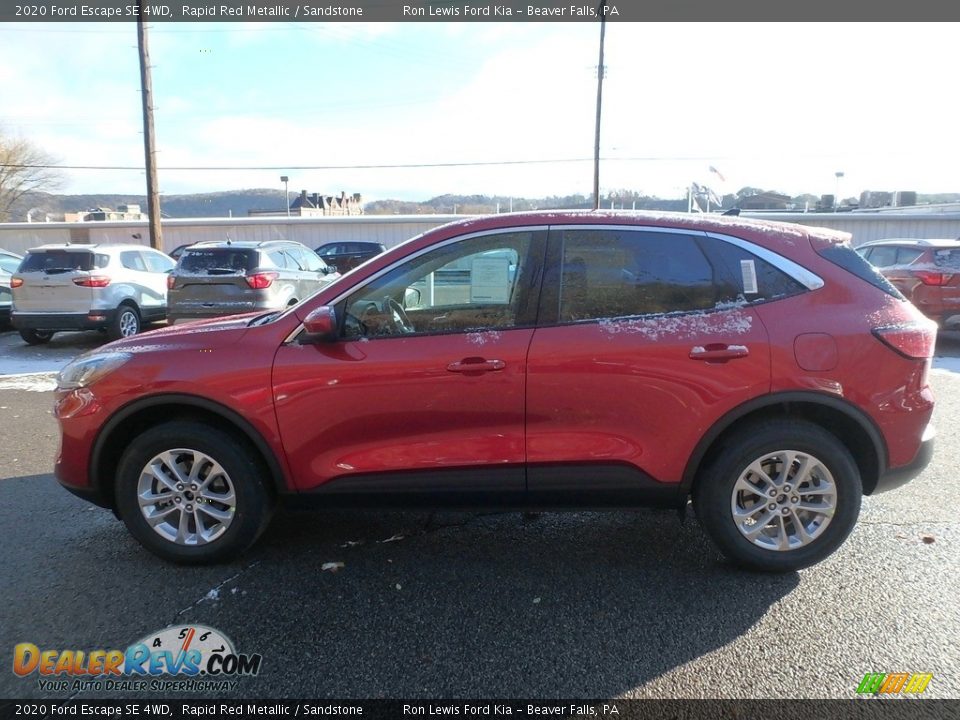 2020 Ford Escape SE 4WD Rapid Red Metallic / Sandstone Photo #6