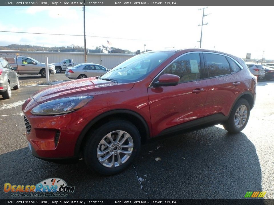 2020 Ford Escape SE 4WD Rapid Red Metallic / Sandstone Photo #7