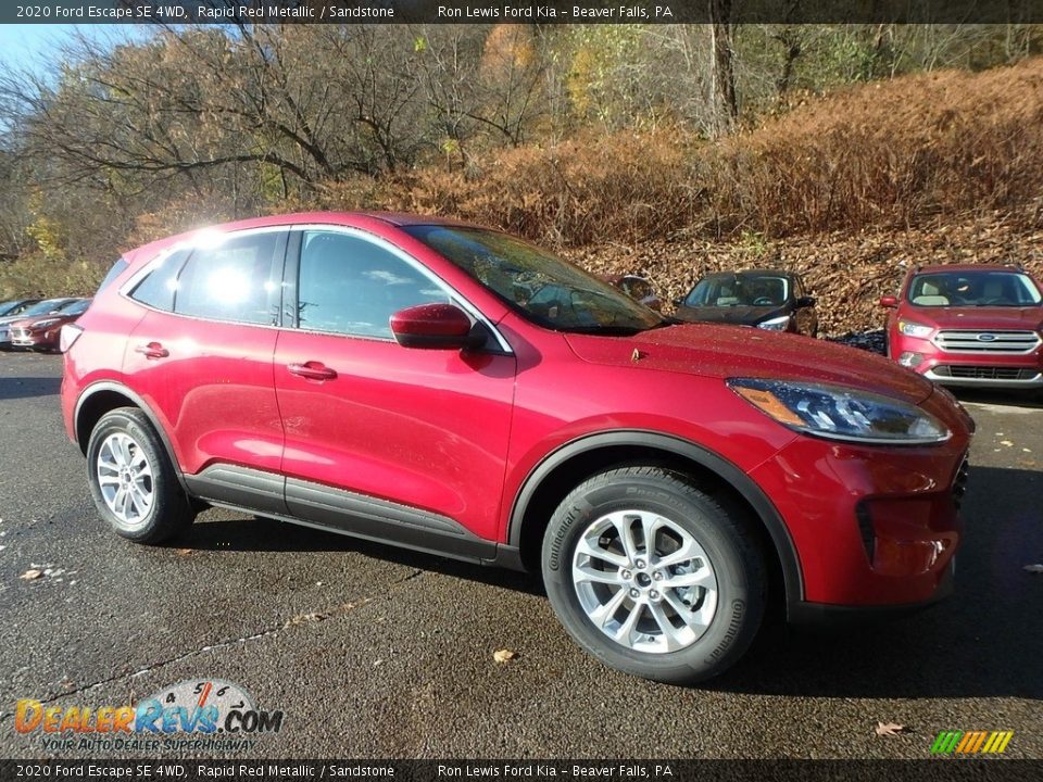 2020 Ford Escape SE 4WD Rapid Red Metallic / Sandstone Photo #9