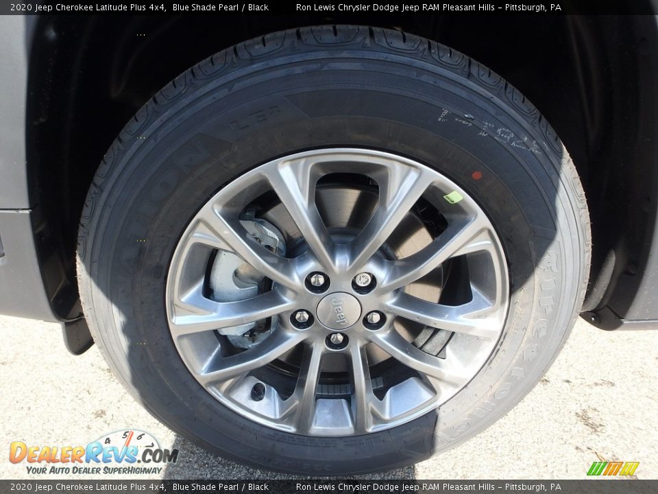 2020 Jeep Cherokee Latitude Plus 4x4 Blue Shade Pearl / Black Photo #10