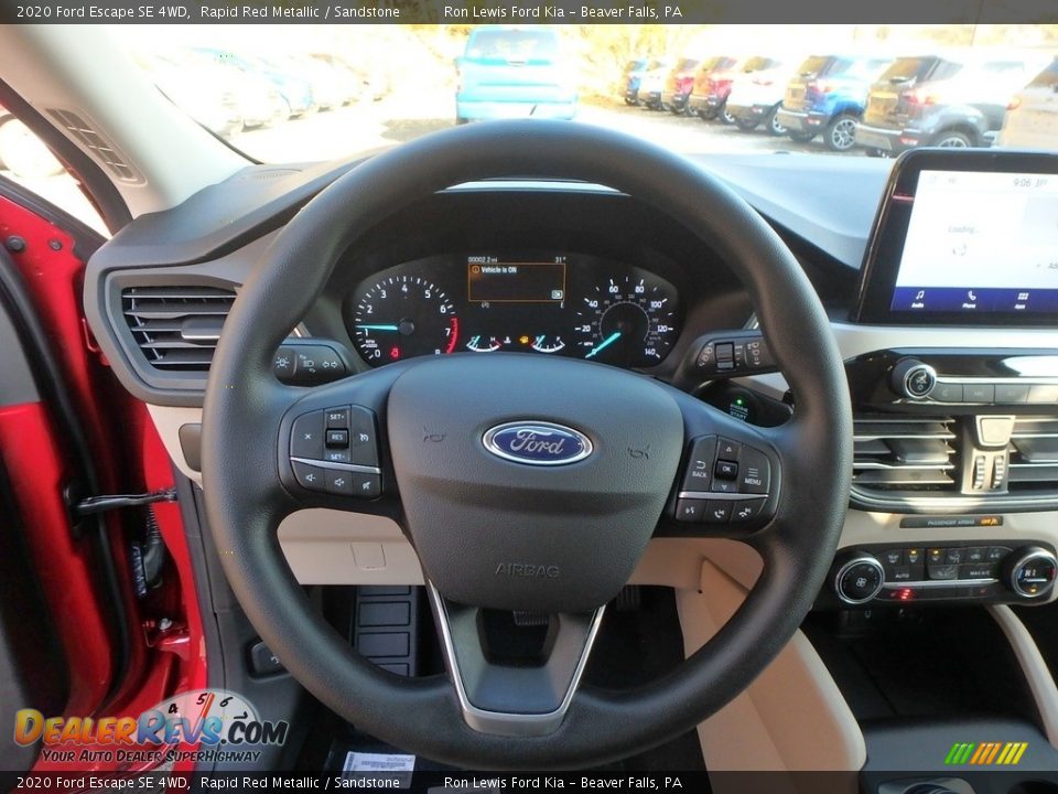 2020 Ford Escape SE 4WD Rapid Red Metallic / Sandstone Photo #17