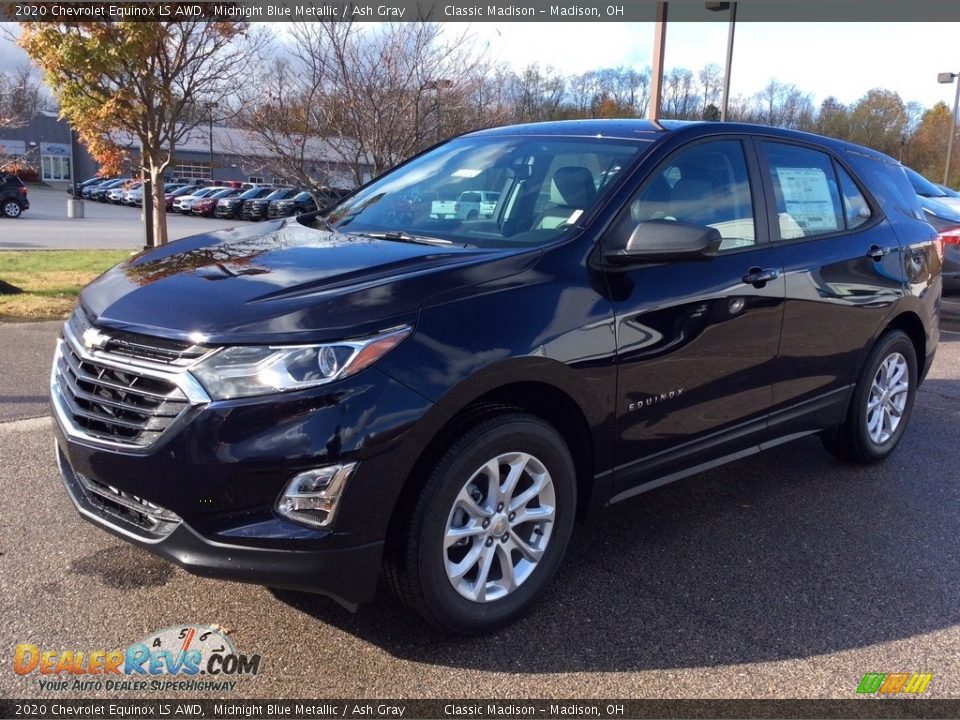 2020 Chevrolet Equinox LS AWD Midnight Blue Metallic / Ash Gray Photo #5