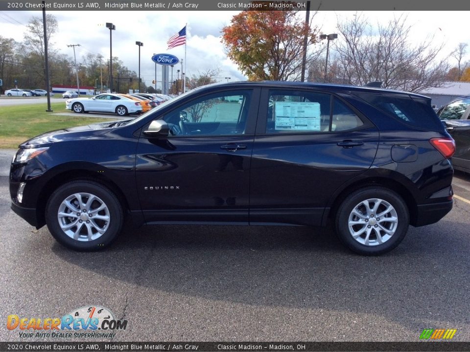2020 Chevrolet Equinox LS AWD Midnight Blue Metallic / Ash Gray Photo #6