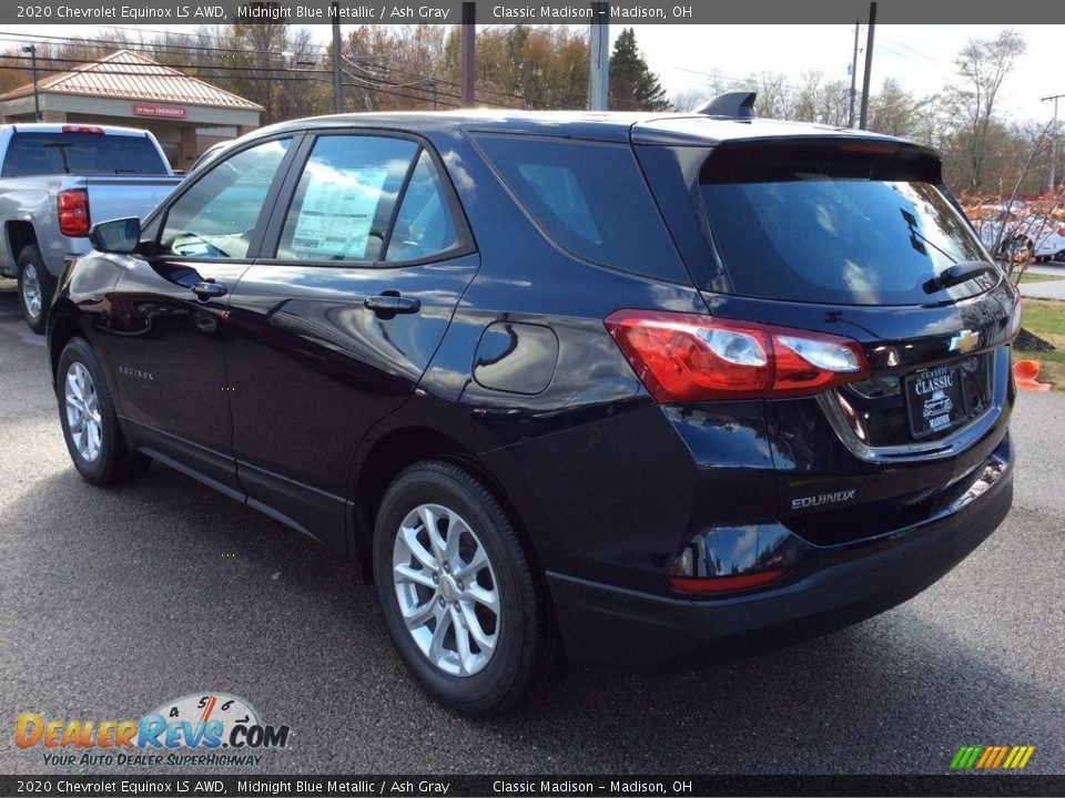 2020 Chevrolet Equinox LS AWD Midnight Blue Metallic / Ash Gray Photo #7