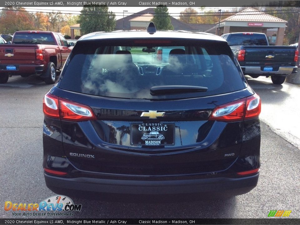 2020 Chevrolet Equinox LS AWD Midnight Blue Metallic / Ash Gray Photo #8