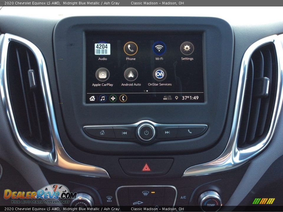 2020 Chevrolet Equinox LS AWD Midnight Blue Metallic / Ash Gray Photo #14