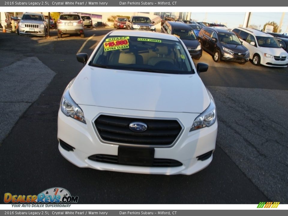 2016 Subaru Legacy 2.5i Crystal White Pearl / Warm Ivory Photo #2