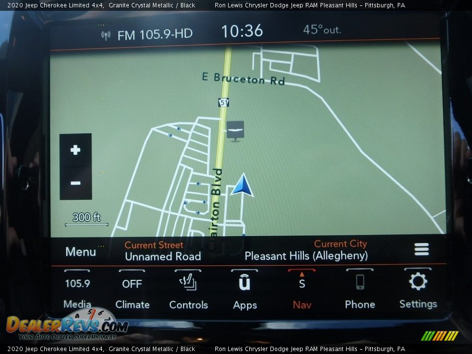 2020 Jeep Cherokee Limited 4x4 Granite Crystal Metallic / Black Photo #17