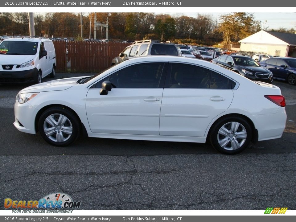 2016 Subaru Legacy 2.5i Crystal White Pearl / Warm Ivory Photo #8