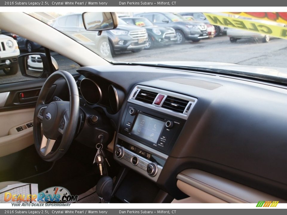 2016 Subaru Legacy 2.5i Crystal White Pearl / Warm Ivory Photo #15