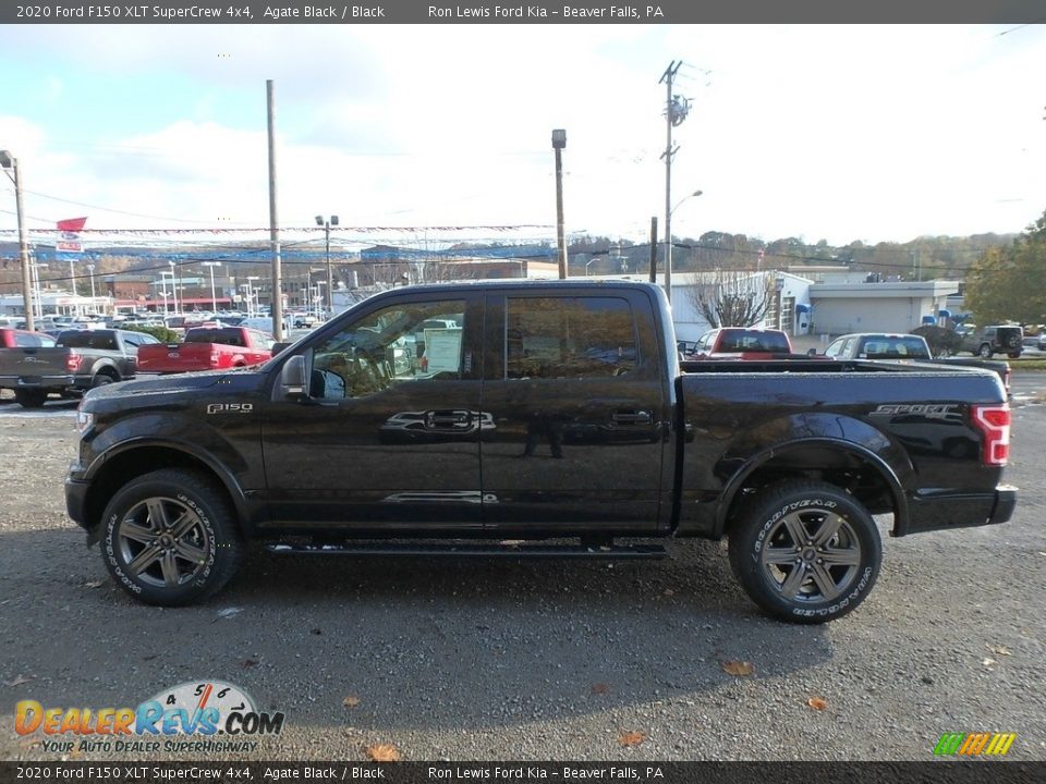 2020 Ford F150 XLT SuperCrew 4x4 Agate Black / Black Photo #5