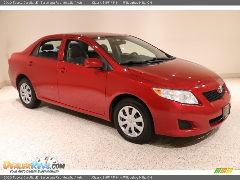 2010 Toyota Corolla LE Barcelona Red Metallic / Ash Photo #1