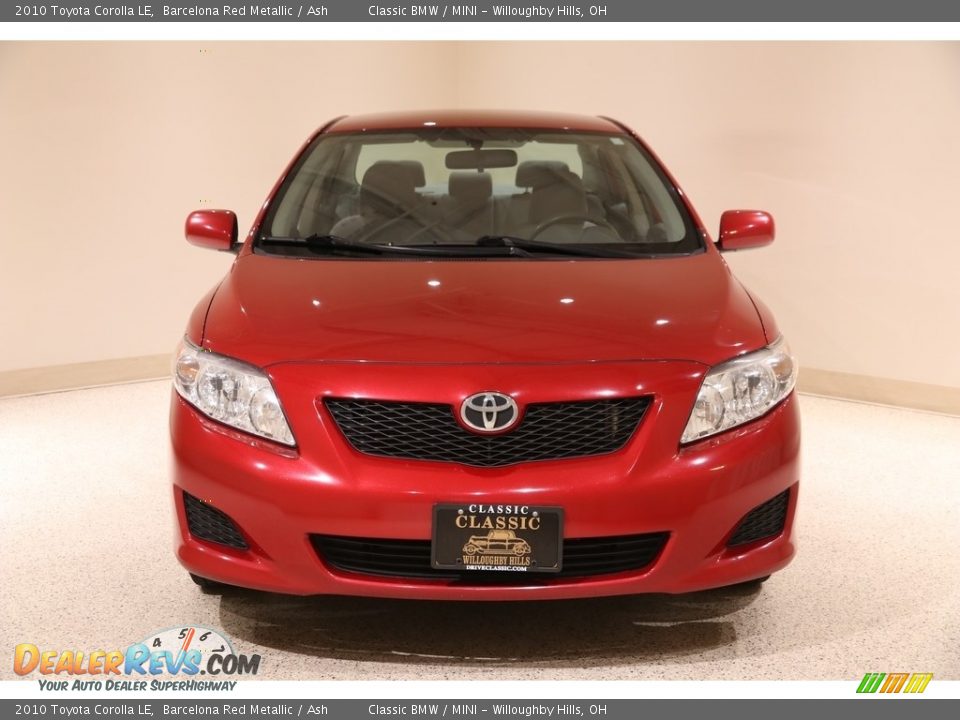 2010 Toyota Corolla LE Barcelona Red Metallic / Ash Photo #2