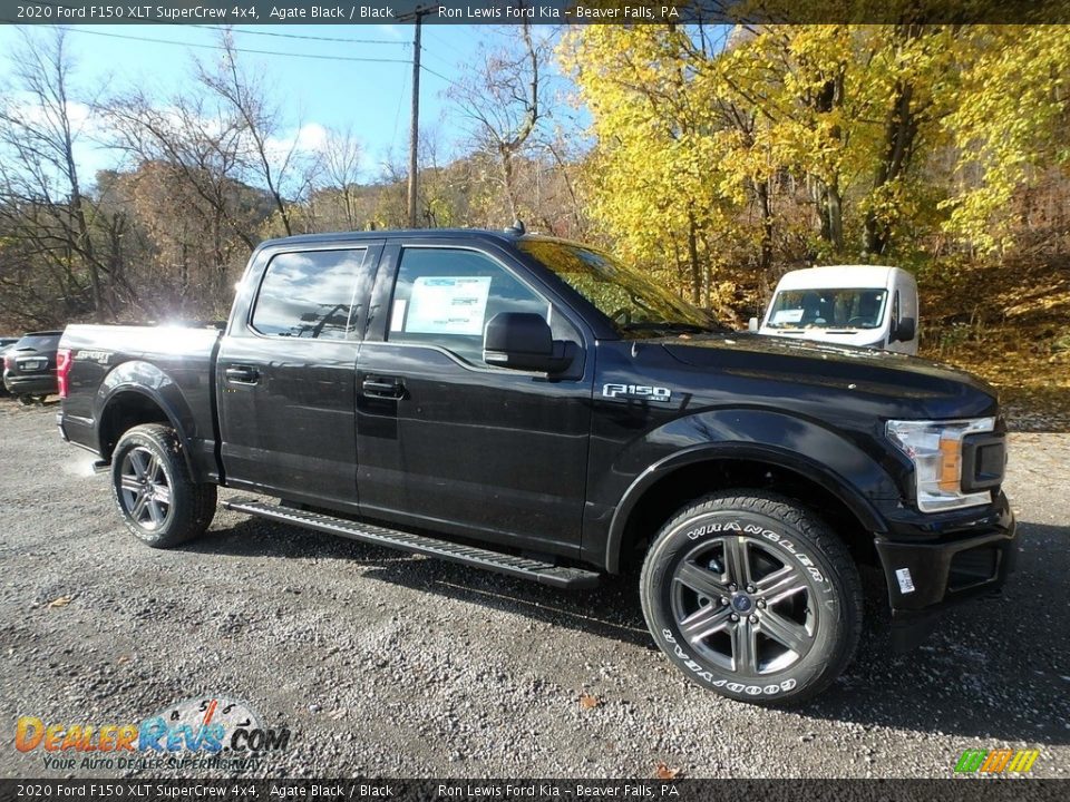2020 Ford F150 XLT SuperCrew 4x4 Agate Black / Black Photo #8