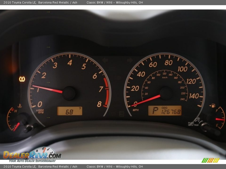 2010 Toyota Corolla LE Barcelona Red Metallic / Ash Photo #8