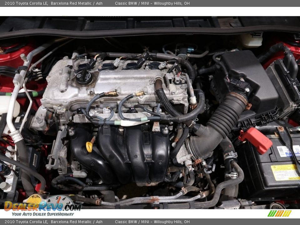 2010 Toyota Corolla LE Barcelona Red Metallic / Ash Photo #16