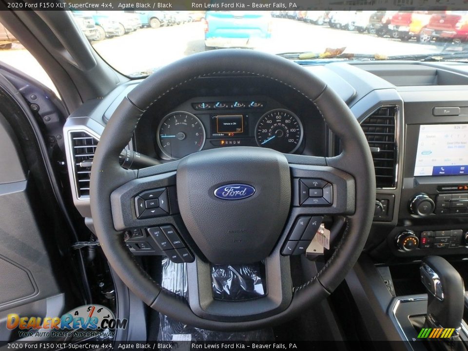 2020 Ford F150 XLT SuperCrew 4x4 Agate Black / Black Photo #17