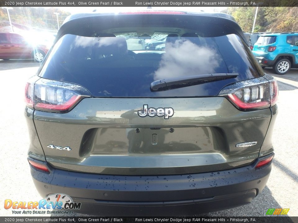 2020 Jeep Cherokee Latitude Plus 4x4 Olive Green Pearl / Black Photo #4