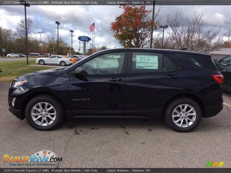 2020 Chevrolet Equinox LS AWD Midnight Blue Metallic / Ash Gray Photo #6