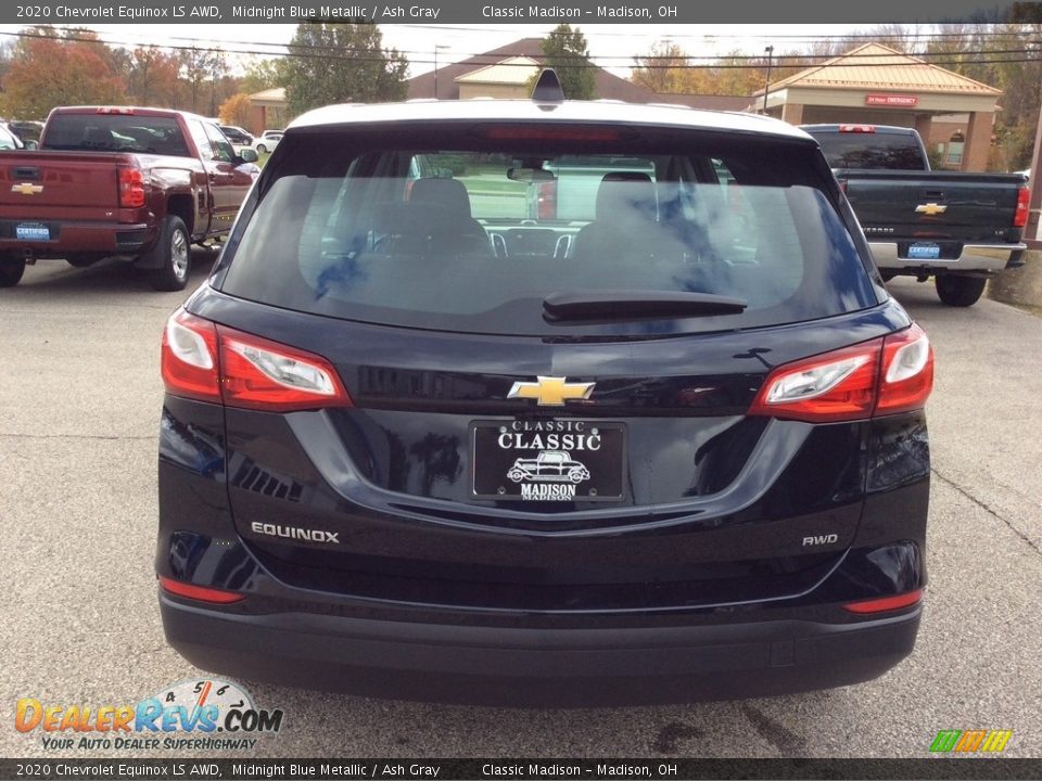 2020 Chevrolet Equinox LS AWD Midnight Blue Metallic / Ash Gray Photo #8