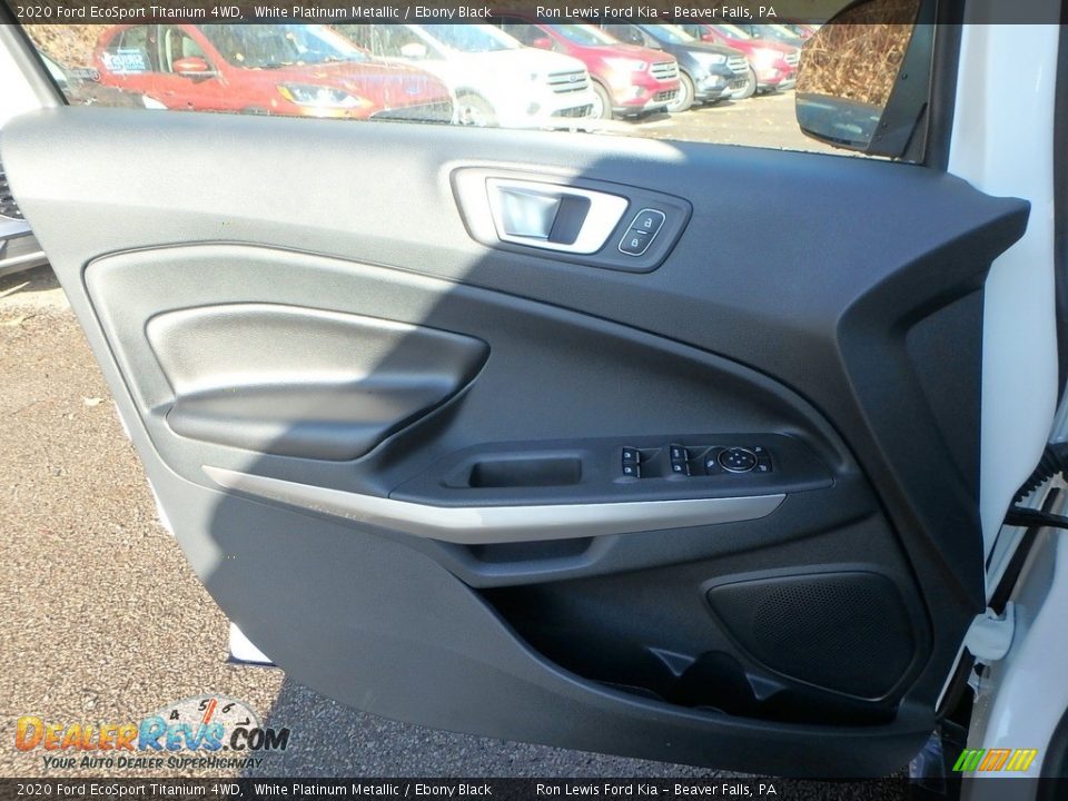 2020 Ford EcoSport Titanium 4WD White Platinum Metallic / Ebony Black Photo #17