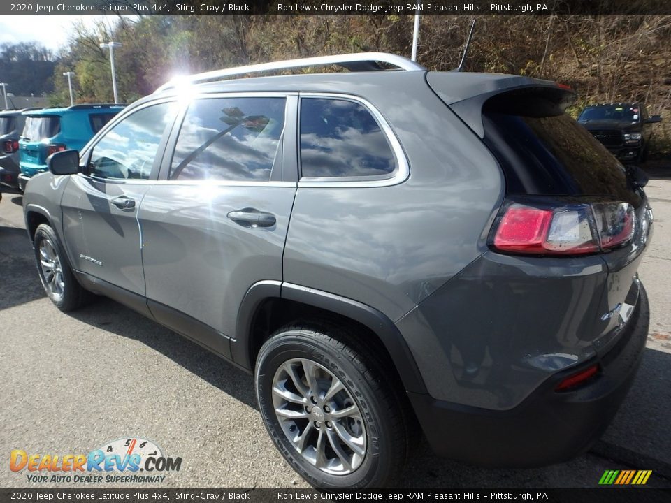 2020 Jeep Cherokee Latitude Plus 4x4 Sting-Gray / Black Photo #3