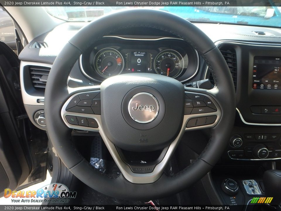 2020 Jeep Cherokee Latitude Plus 4x4 Sting-Gray / Black Photo #18