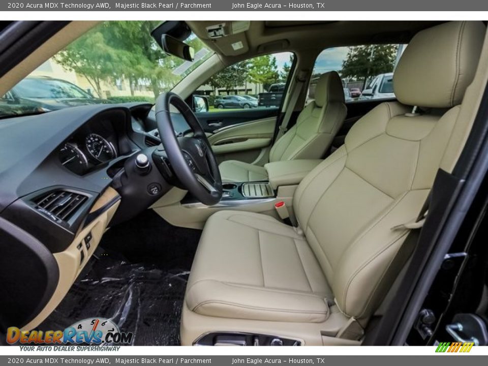 2020 Acura MDX Technology AWD Majestic Black Pearl / Parchment Photo #16