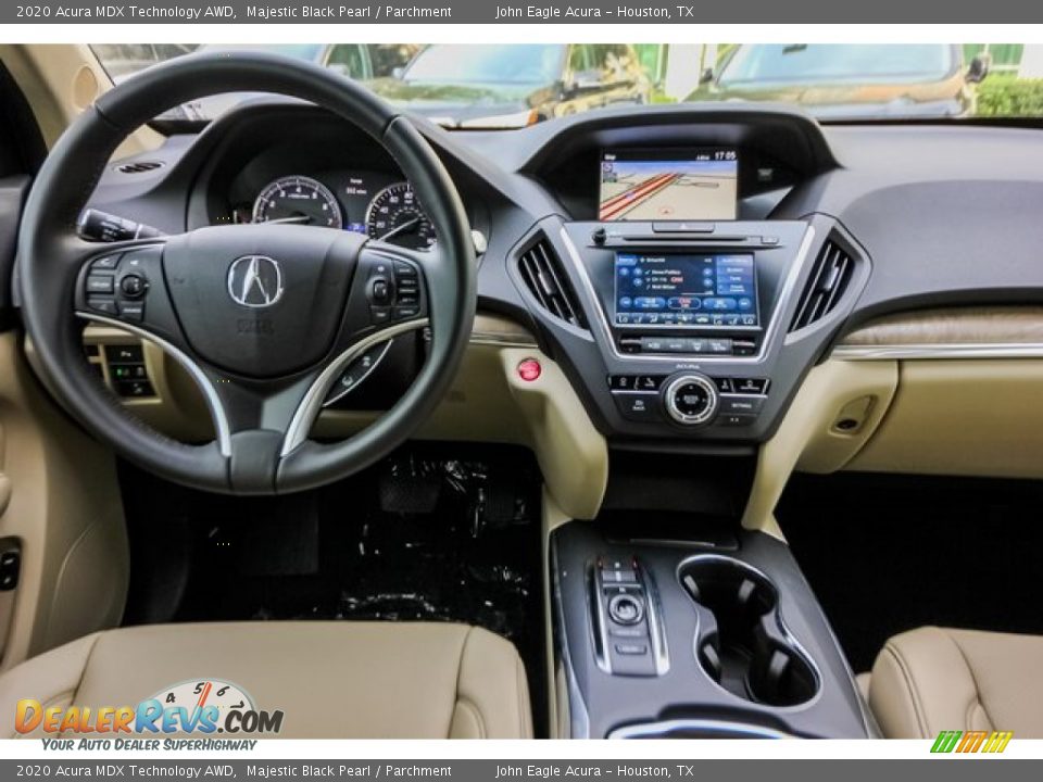 2020 Acura MDX Technology AWD Majestic Black Pearl / Parchment Photo #27