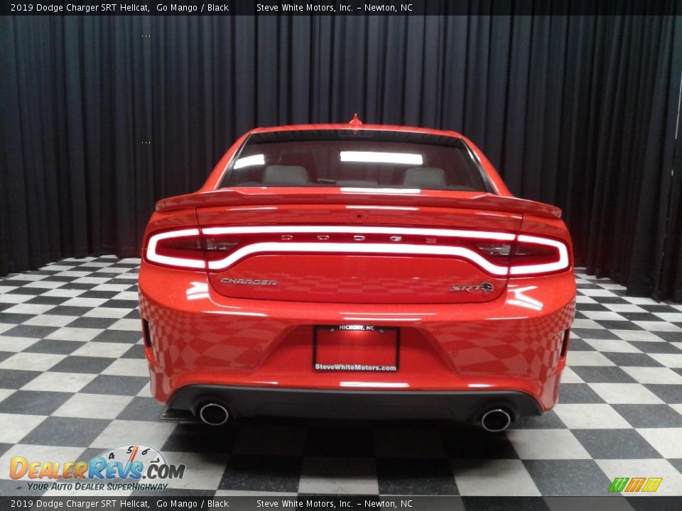 2019 Dodge Charger SRT Hellcat Go Mango / Black Photo #7