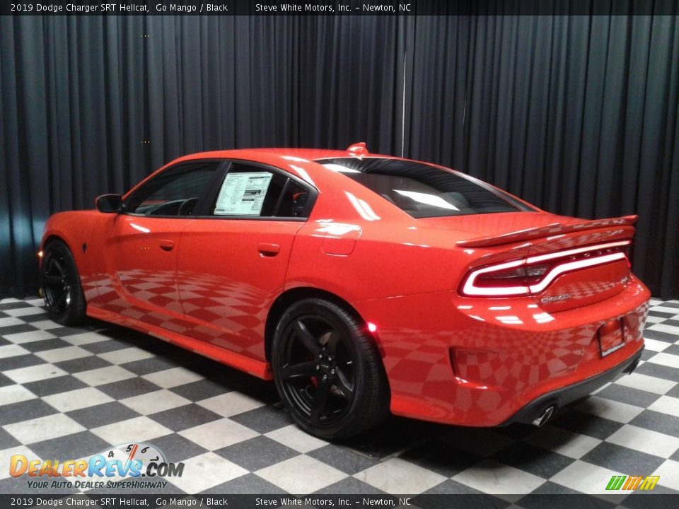 2019 Dodge Charger SRT Hellcat Go Mango / Black Photo #8