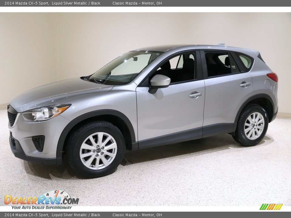 2014 Mazda CX-5 Sport Liquid Silver Metallic / Black Photo #3
