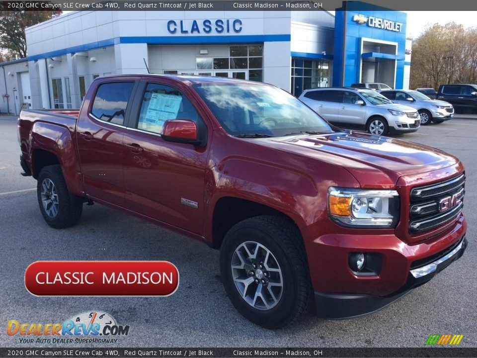 2020 GMC Canyon SLE Crew Cab 4WD Red Quartz Tintcoat / Jet Black Photo #1
