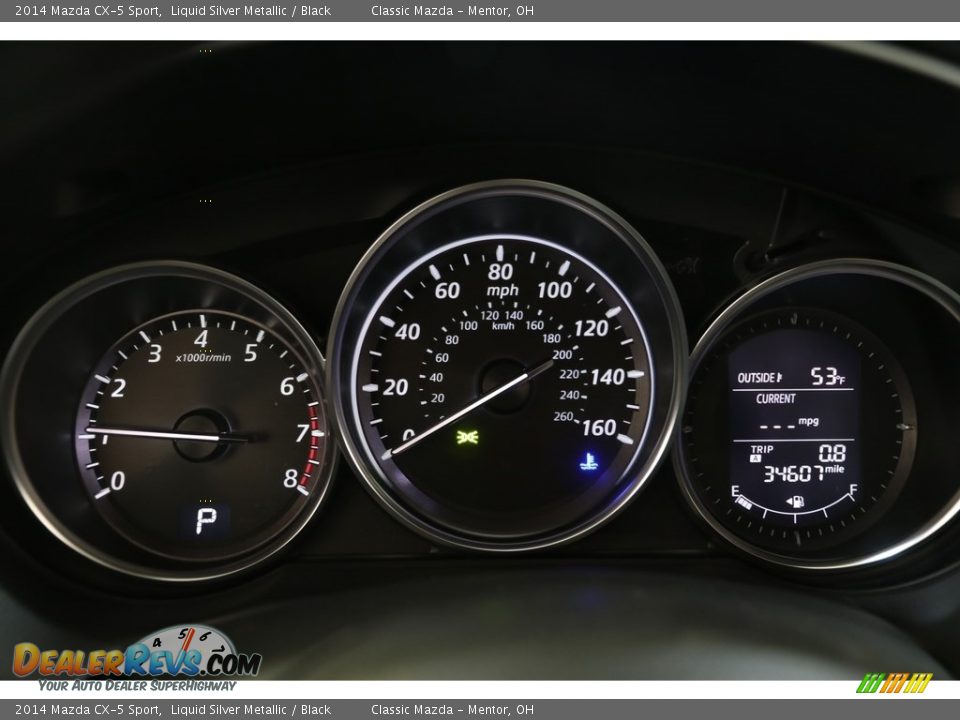 2014 Mazda CX-5 Sport Liquid Silver Metallic / Black Photo #8