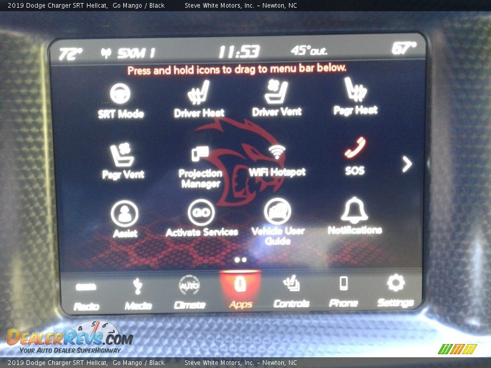 Controls of 2019 Dodge Charger SRT Hellcat Photo #25