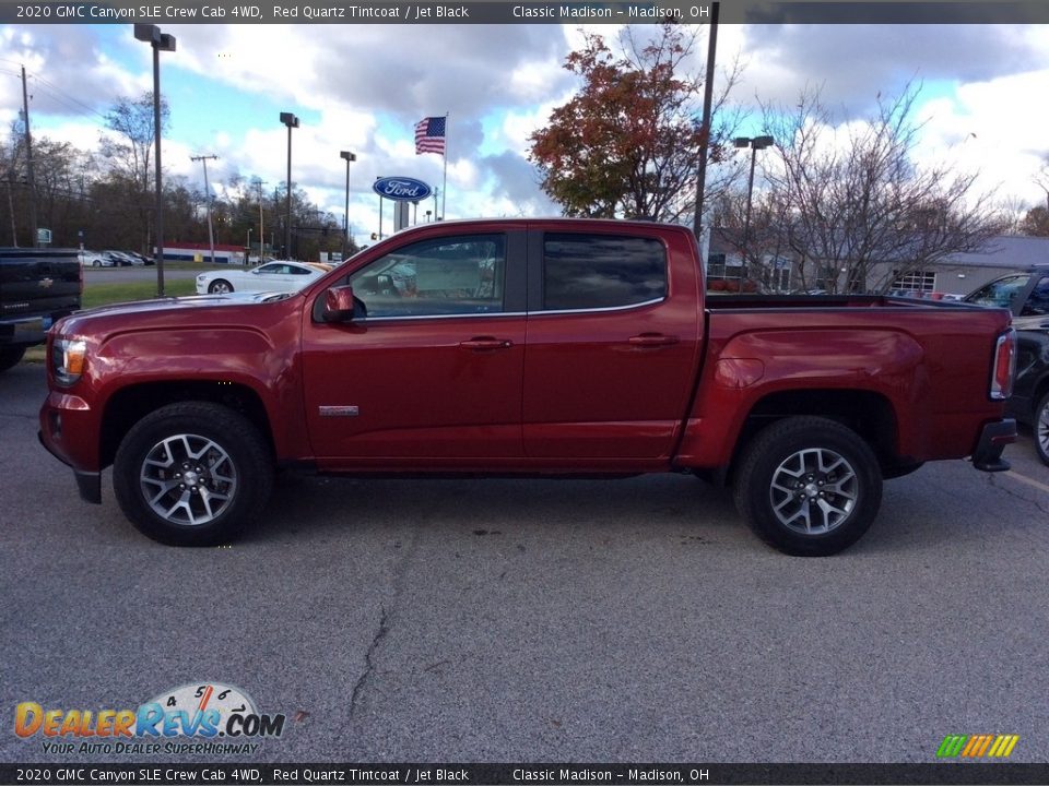 2020 GMC Canyon SLE Crew Cab 4WD Red Quartz Tintcoat / Jet Black Photo #6