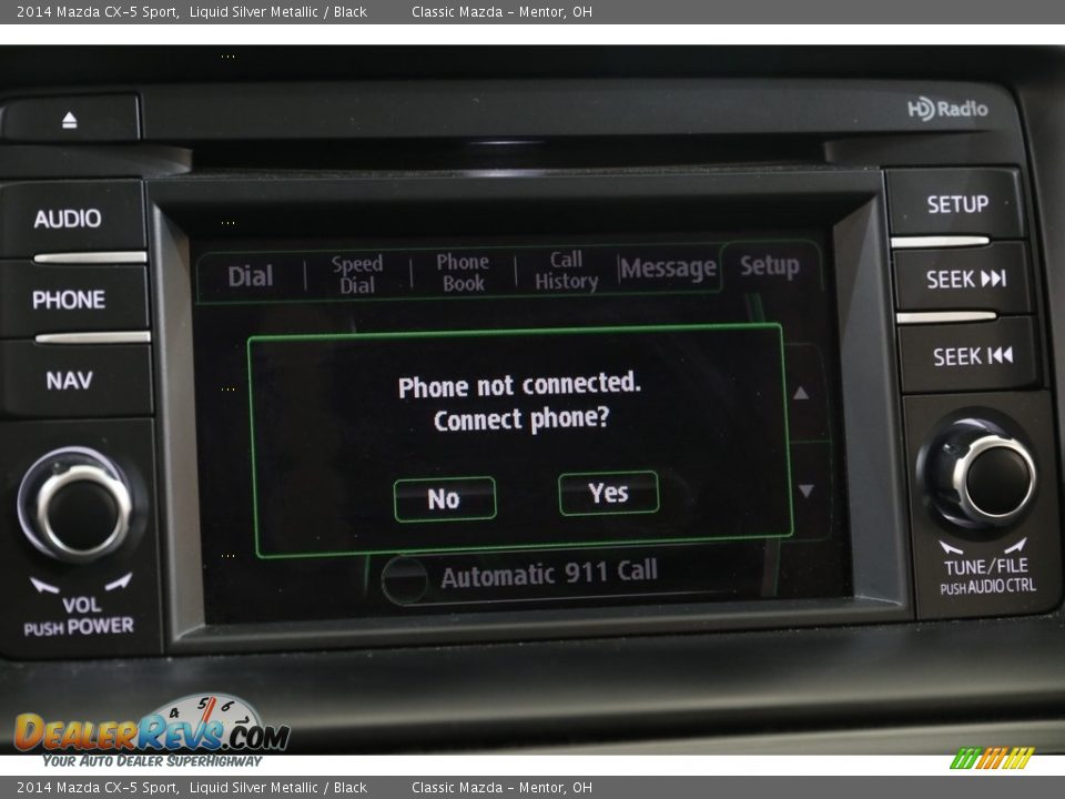 2014 Mazda CX-5 Sport Liquid Silver Metallic / Black Photo #11