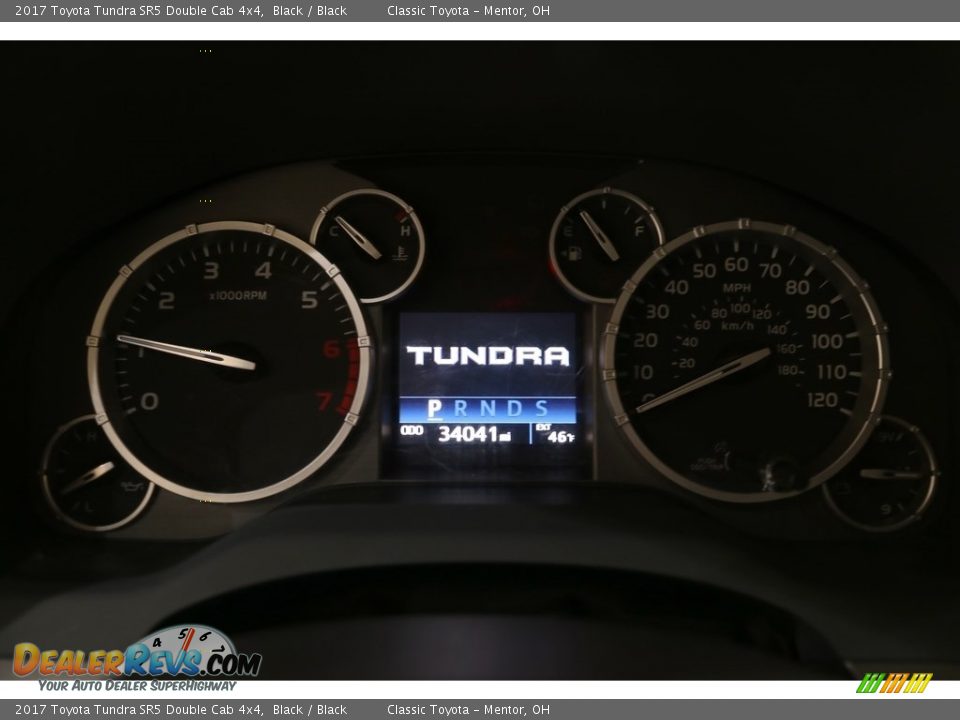 2017 Toyota Tundra SR5 Double Cab 4x4 Black / Black Photo #7